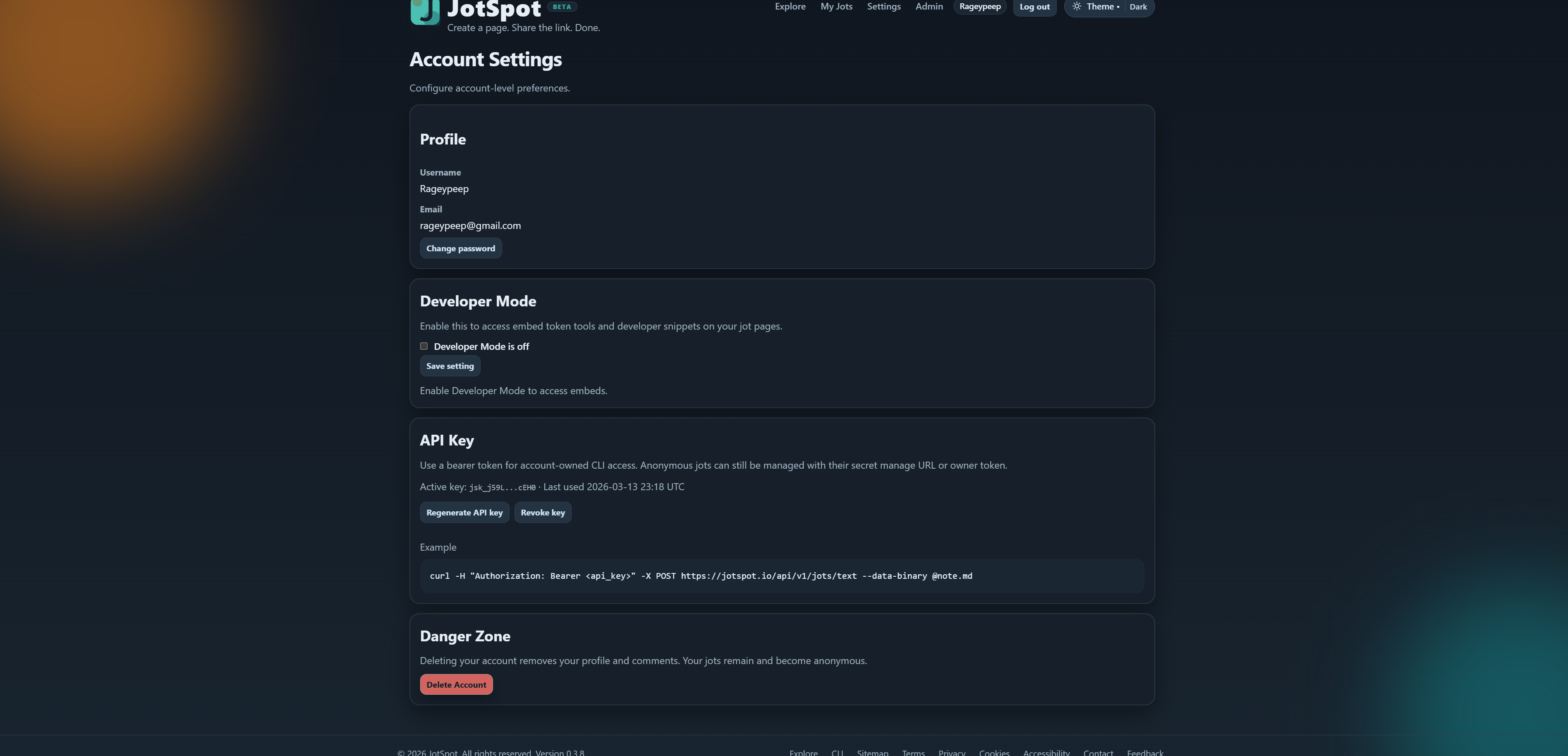 05 — User Settings
